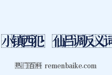 小镇西犯·仙吕调反义词是什么意思的图片